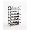 Generico Scarpiera Scaffale a 6 Ripiani in Acciaio - Porta Scarpe Salvaspazio 60x30x136 cm - Organizer per Ingresso, Camera e Cabina Armadio - Design Moderno