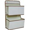 DETERMONDO Portaoggetti da Appendere con 2 Scomparti Organizer Armadio Salvaspazio in Tnt Ideale come Portaoggetti Bagno e Porta Oggetti da Parete