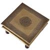 Casa Moro Tavolino in stile orientale Aroon L, in legno con intarsi in ottone, da 30 x 30 x 15 cm (l x L x H), prodotto di artigianato orientale, MA25-70