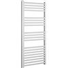 Inbagno Termoarredo Scaldasalviette Verticale in Acciaio Bianco - L 65 X H 118 Cm - Interasse 60 Cm - 20 Tubi - Potenza 734 W