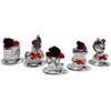 DLM Bomboniere DLM-A262 Bomboniere 12 Icone per Laurea su Base Cristallo Pergamena Mappamondo Gufetto Quadrifoglio e Coccinella Portafortuna Cappello Laurea per Laureato laureata