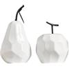 Junterone Statua di Frutta in Ceramica Bianca, Ornamenti Moderni e Minimalisti per Sculture di Frutta, per Libreria, Casa, Festa di Nozze, Facile da Usare