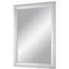 Duisburger-Rahmen24 Flex 35 - Specchio da Parete 100x70 cm con Cornice (Argento Opaco), Specchio su Misura con Striscia di Legno MDF da 35 mm di Larghezza e Parete Posteriore Robusta con Ganci
