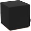 Avalon - Pouf Poggiapiedi Rigido CUBO Mamba Ignifugo Classe 1IM in Ecopelle Nautica, Puff Poggiapiedi, Seduta da Interno ed Esterno, Professionale Comodo Impermeabile, Made in IT(35cm-Nero)