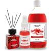 Generico Tresorì - Kit Realizzato per Camomilla Torino Fragranza Rosso Imperiale - Ricarica Diffusore per Ambiente 1L, Diffusore Cubo a Bastoncini 200ml, Spray Ambienti 125ml, Idea Regalo