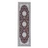 carpetfine Tappeto Orientale Nain Diane Rosso 80x600 cm passatoia | Traditional Tappeto per soggiorno e camera da letto