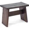Design Delights - Sgabello Schemel 40 rustico, in mogano massiccio, 40 x 31 x 25 cm (larghezza x altezza x profondità), poggiapiedi, sgabello decorativo in legno