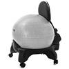 KIKKA ACTIVE CHAIR Kikka PLUS Active Chair Grigia - Sedia Ergonomica con Pallone Gonfiabile e Schienale Regolabile