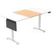 Home Deluxe Scrivania ELMO regolabile in altezza, design ergonomico in bianco, 160 x 80 cm, per ufficio e casa