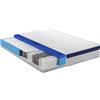 Baldiflex Materasso Matrimoniale Molle & Memory 5 cm Tago, con Fascia Full Air Sfoderabile e Lavabile a 9 Zone 160x200x26 cm