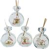 DLM Bomboniere DLM33815 (Kit 12 Pezzi) Profumatore Diffusore in Cristallo e Resina con Orso Orsetto Rosa Cicogna Trenino Ciuccio Cavalluccio Nascita Bimba Battesimo Profumo bomboniera