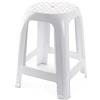 Acan Tradineur Sgabello in Plastica Made in Spagna Casa o Lavoro - 46,2 x 36,5 x 37 cm - Colore Bianco (1 pezzi)
