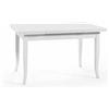 Vicentini arreda TAVOLO DA CUCINA IN LEGNO ALLUNGABILE SHABBY CHIC MOD DUETTO BIANCO (140x80 (220))