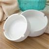 Generic Posacenere Rotondo in Ceramica Bianca, 6 Pezzi, Portacenere Moderno, Decorativo, Portatile, per Casa, Ufficio, Interno, Esterno, Decorazione della Casa 3x9cm