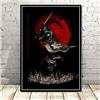 JWJQTLD Stampa Su Tela，Poster E Stampe Giappone Giapponese Samurai Bushido Artista Moderno Wall Art Tela Pittura Soggiorno Complementi Arredo Casa Adatto A Tutte Le Decorazioni Murali, 30X40 Cm Senza Corni