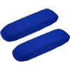 QUARKZMAN Copribraccioli per Sedia, 32 X 8cm Poliestere Copertura Rimovibile per Braccioli da Ufficio Sedia da Scrivania (Blu Scuro)