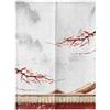 Surwin Tenda da Porta Interna Giapponese in Lino, Tende Oscuranti Noren Stile Cinese Stile Giapponese Tende da Cucina Tenda da Divisoria per Finestra Cucina Ristorante (Grigio,90x200cm)