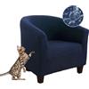 Morbuy Copripoltrona 1 Posto Elasticizzato, Impermeabile Copripoltrona Chesterfield Copripoltrona Universale Lavabile Fodera per Soggiorno Bar Reception (Blu Navy)