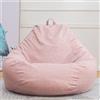 Odot Pouf Poltrona a Sacco, Poltrona Sacco, Sacchetto di Fagioli con Manico, Salotto Bean Bag, per Decorazione della Soggiorno Giardino (Senza Ripieno) (XL(100x120cm),Rosa)