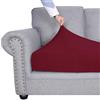 Hiseng Copriseduta Divano 1 2 3 4 posti Elasticizzato Jacquard in Tinta Unita Coprisedile Divano Fodera per Cuscino con Banda Elastica Antiscivolo Coperture per Mobili (4 Posti,Rosso Bordeaux)