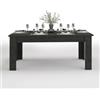 WHOUS Tavolo Allungabile JESI per Sala da Pranzo e Soggiorno, Estensibile da 140 a 190 cm, Tavolo Cucina per 6-8 Persone, Ardesia