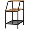 Vicco Tavolino da salotto Fyrk, Rovere rustico, 30 x 60 cm