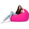 chilly pilley Pouf A Sacco Con Riempimento Di Perline In Eps Pouf Gigante A Sacco Per Interni Ed Esterni Multifunzionale Impermeabilie Per Bambini E Adulti Molti Colori (Rosa,