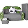 FORTISLINE W319 - Divano per bambini con funzione letto e sgabello