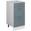 Vicco Mobiletto a ripiani R-Line, Grigio-blu, 40 cm