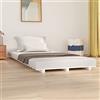 THOYTOUI Letto tipo Montessori,Struttura letto ad altezza 5 cm per bambini e anziani,Giroletto Bianco 90 x 190 cm in Legno Massello di Pino Utilizzabile per Camera degli ospiti Appartamenti Albergo