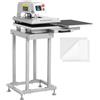 MSW Motor Technics MSW Termopressa pneumatica Doppia 40 x 60 cm Con base Termopressa per cappellini Pressa a caldo per magliette Termopressa pneumatica
