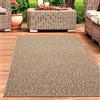 CARPETIA Tappeto da interno ed esterno resistente alle intemperie effetto sisal per giardino terrazza balcone sala da pranzo soggiorno 200x290 cm