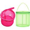 Cabilock Borsa Porta Filato 2 Pezzi in Nylon Leggera e Traspirante, Custodia Rotonda Portatile per Palline di Lana per Progetti all Uncinetto e Lavori all Aperto