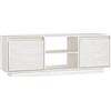 vidaXL Mobile Porta TV Bianco 110x30x40 cm in Legno Massello di Pino