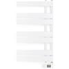 CREATE / Warm Towel Modern/Portasciugamani Elettrico da Parete bianco/80 x 50 cm / 2 in 1, 6 modalità di Funzionamento, Schermo LCD, Timer Fino a 24 Ore, 400 W