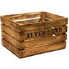 Kistenkolli Altes Land 3Pz flambierte/Cassette massicce Geflammte Frutta ca 49x 42x 31cm/Mela Casse Vino Altes Land