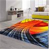 VIMODA Tappeto colorato patchwork a pois, stile moderno, a pelo corto, per soggiorno, colore: B415, dimensioni: 80 x 150 cm