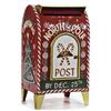 EMPOTEC Cassetta Postale Babbo Natale Buca delle Lettere North Pole in Metallo Vintage da Tavolo Pavimento Idee Regalo Decorazione Natalizia 36x21x18cm