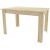 NMK HOME Tavolo da Pranzo 120 x 80 cm - Tavolo da Cucina - Gambe in Legno di Faggio - Resistente e Facile da Pulire