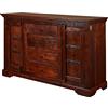 MASSIVMOEBEL24.DE Credenza coloniale in legno massello di acacia Oxford # 513
