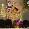 Lpoppcx Lucis Solar Natalizie Per Bollitore, Babbo Natale Con Innaffiatoio Luminoso Solare Lucis Decorative Per Prato Da Giardino, Natale Esterno Decorazioni Impermeabile Per Esterno, Facile Da Installare
