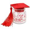 OISE ART STORE Trade Shop - Ampolle Barattoli in Vetro con Tappo in Sughero Bomboniera Laurea Tocco Rosso