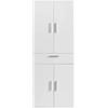 AVANTI TRENDSTORE - Premeno - Armadio multiuso in legno truciolare con 4 ante a battente, 1 cassetto e 2 ripiani. Dimensioni LAP ca. 64x167x33,4cm