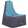Gardenista Sedia Giant Bean Bag per Adulti | Interni/Esterni Schienale Alto Pouf a Sacco | Resistente all'Acqua Pouf con Riempimento | Puff Poltrona Sacco con Maniglia di Trasporto (Alzavola)
