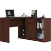 AKORD | Scrivania ad angolo B-17 | 2 in 1 Scrivania e Cassettiera con 1 cassetto | Scrivania Angolare | Scrivanie Gaming Ufficio Salvaspazio | L120 x H79/77 x P126 | 68 kg Wenge