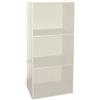 AntonaShop Libreria Colorata Componibile Modulare Legno MDF Laminato Mobile Scaffale (Bianco)