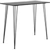 vidaXL Tavolo da Bar Nero 120x60x105 cm