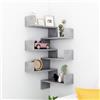 Generico Scaffali Angolari Muro 2pz Grigio Cemento 40x40x50 Multistrato,Grigio,6.5kg,807232