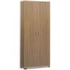 MONDO VIRO Mobile 2 ante in legno con piedini Ilumia armadio cm 83x29 190h (Noce Stelvio/Noce Stelvio)