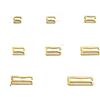 JUKIJI Cinturino Reggiseno in Metallo Fibbie Regolabili Cursori Biancheria Intima Anelli Clip per Regolazione Lingerie Accessori Fai da Te 50 Pezzi 6mm~25mm-6mm, Gancio Oro